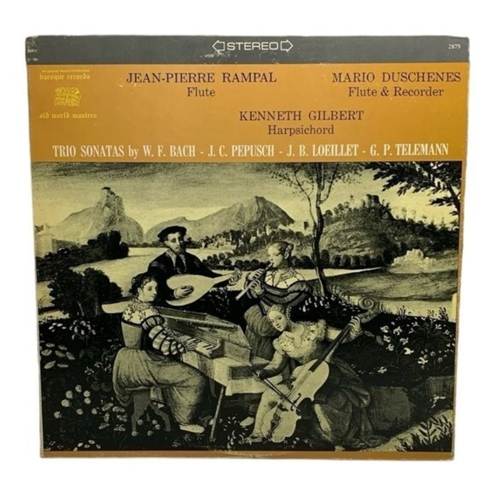 LP Jean-Pierre Rampal - Trio Sonatas By W. F. Bach Vinyl Record - Picture 1 of 2